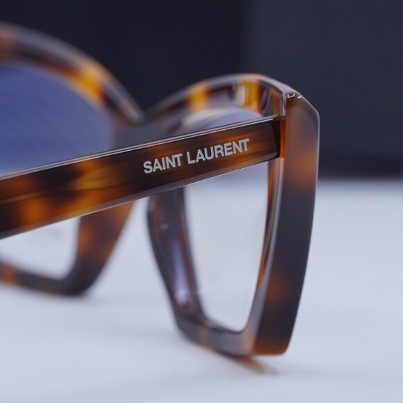 Saint Laurent SL657OPT 002 Square Eyeglasses 54mm - Havana - Picture 6 of 10